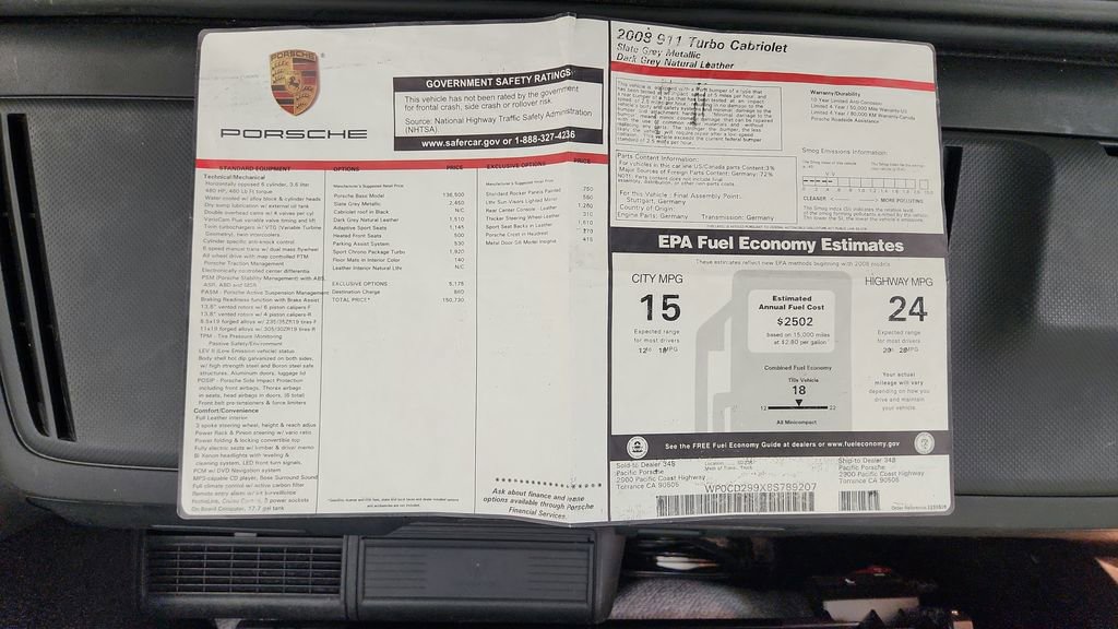 Used 2008 Porsche 911 Turbo image 77