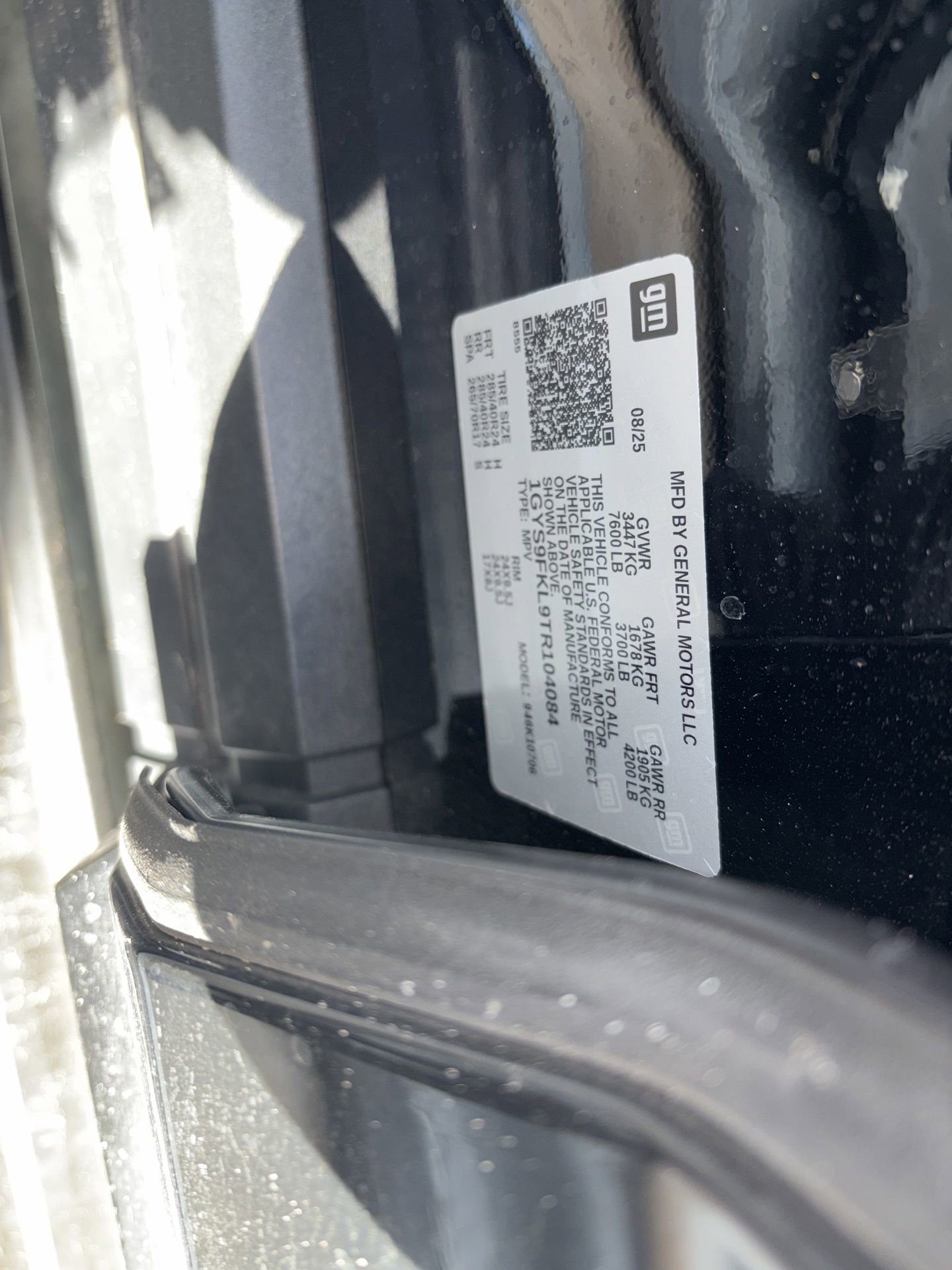 Used 2026 Cadillac Escalade Sport w/ LPO, ONYX Package