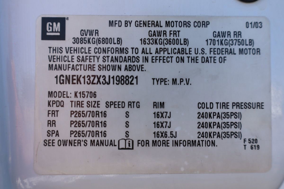 Used 2003 Chevrolet Tahoe LT image 48