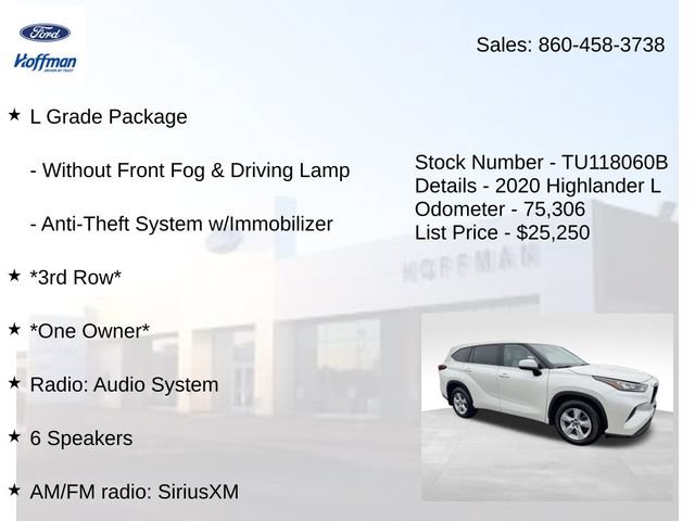Used 2020 Toyota Highlander L AWD/4WD image 5