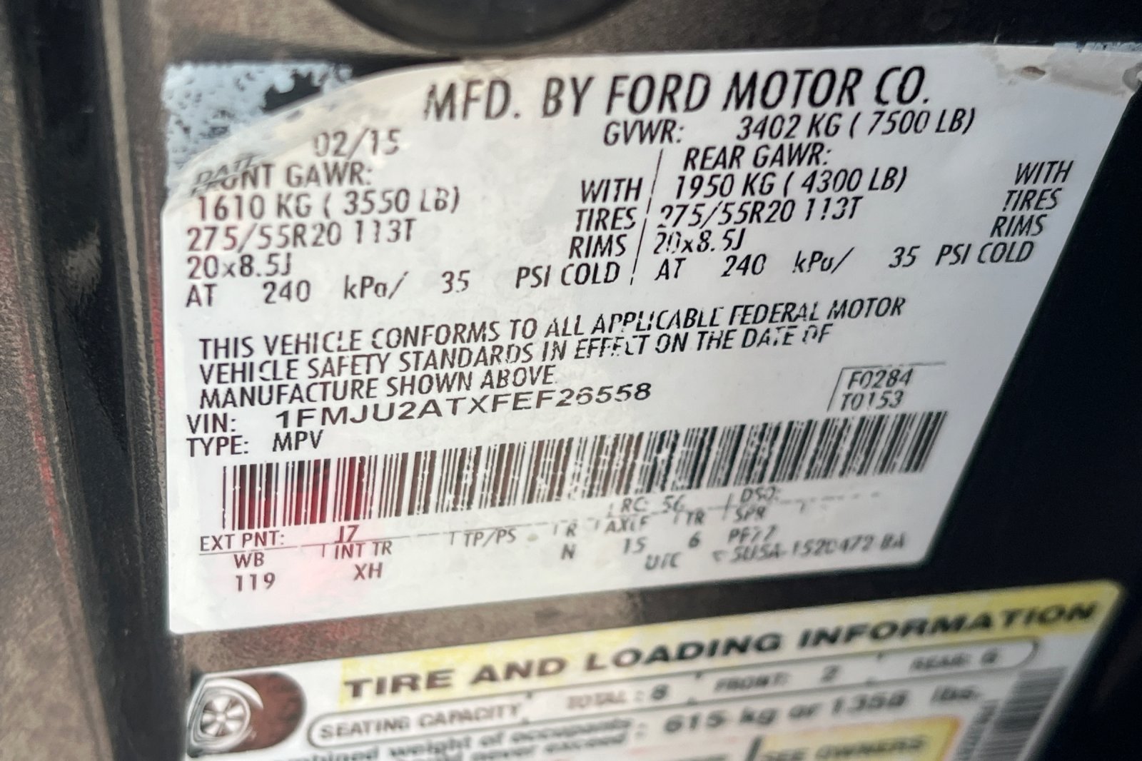 Used 2015 Ford Expedition Limited w/ Equipment Group 301A AWD/4WD image 32