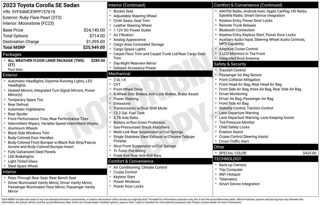 Used 2023 Toyota Corolla SE image 4
