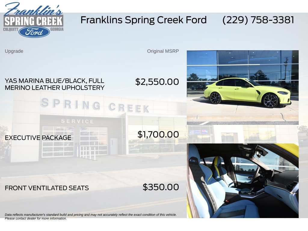 Used 2024 BMW M3 Competition w/ Executive Package RWD image 5