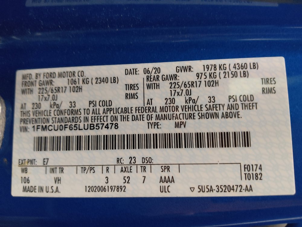 Used 2020 Ford Escape S FWD image 33
