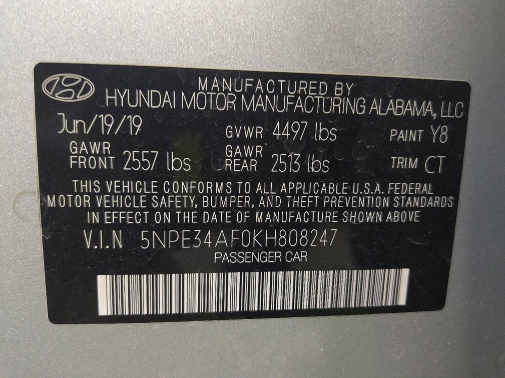Used 2019 Hyundai Sonata Sport w/ Tech Package 03 FWD image 33