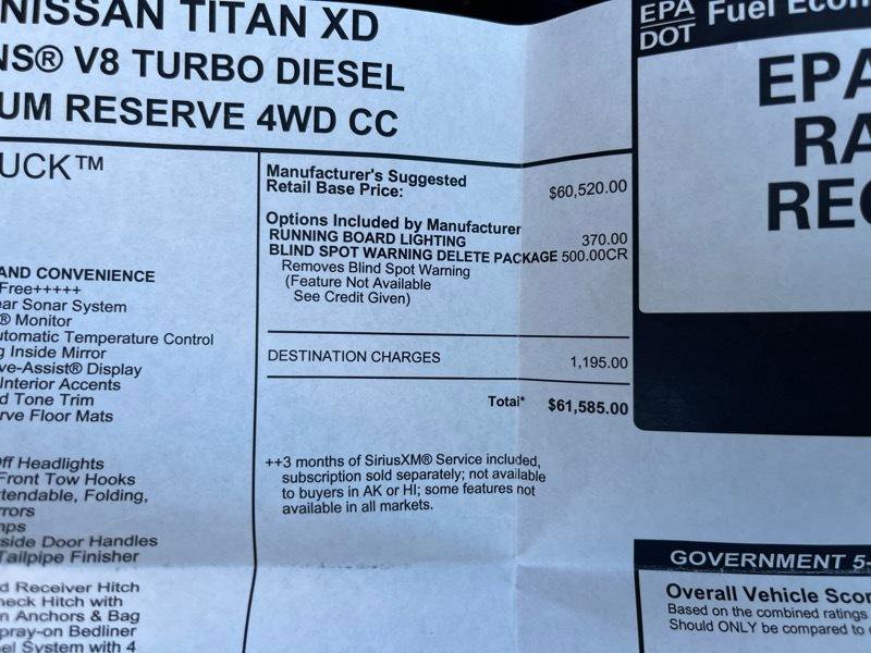 Used 2016 Nissan Titan Platinum Reserve image 56
