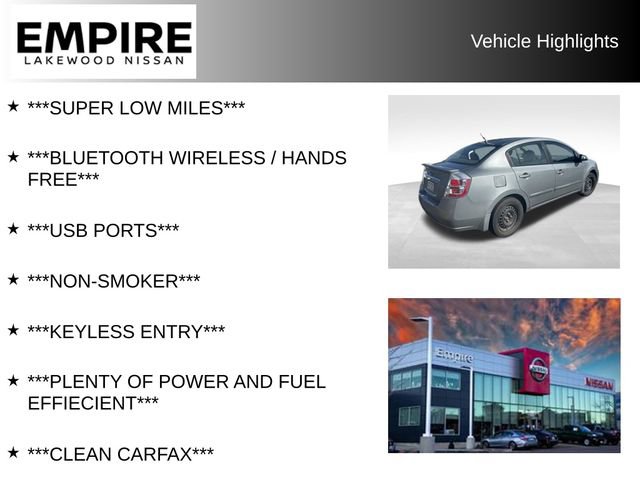 Used 2011 Nissan Sentra 2.0 S w/ Convenience Pkg image 2