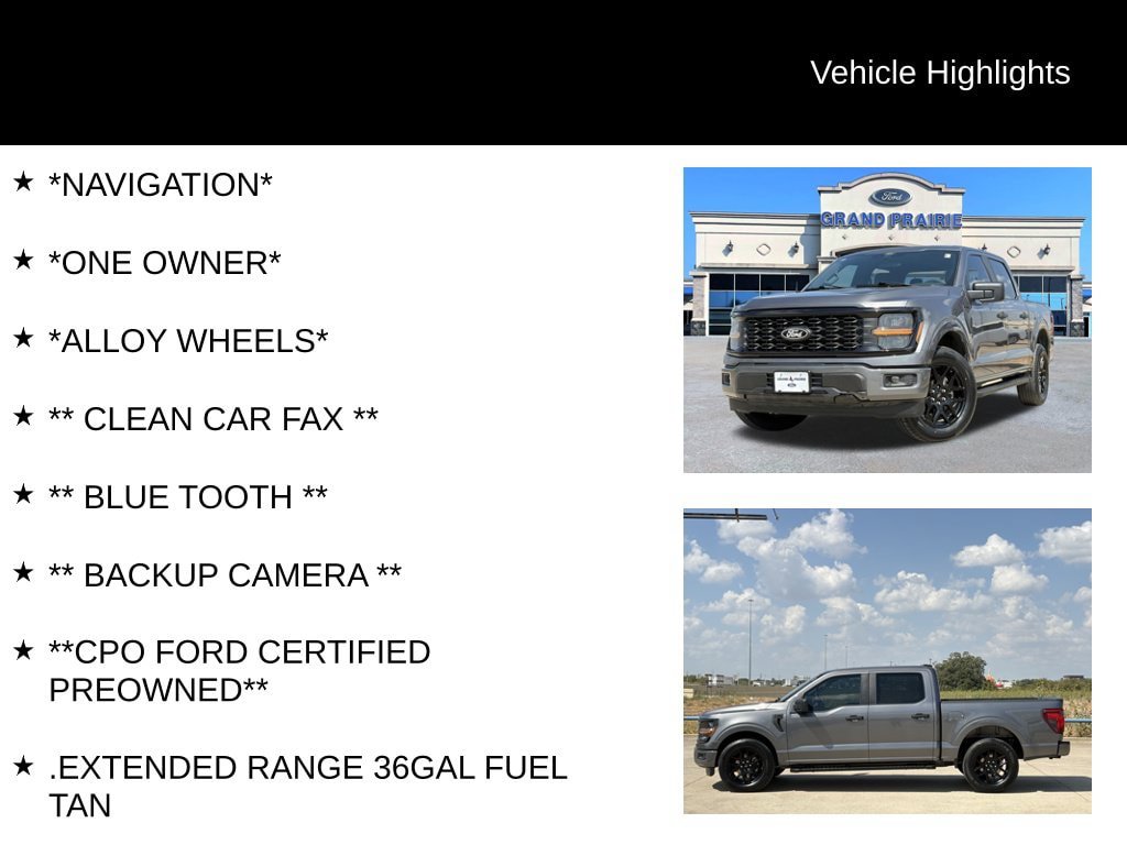 Certified 2024 Ford F150 STX w/ STX Black Appearance Package RWD image 4
