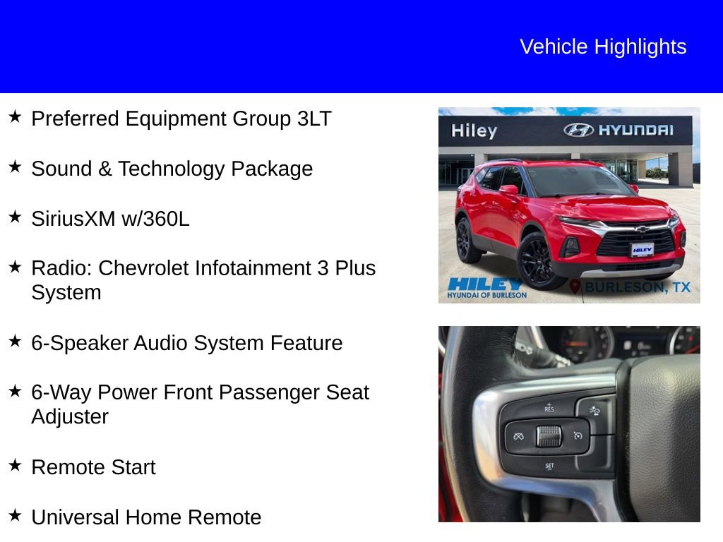 Used 2021 Chevrolet Blazer LT w/ Sound & Technology Package FWD image 9