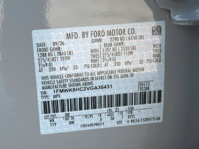 New 2027 Ford Explorer Platinum w/ 3.0L Ultimate Package AWD/4WD image 47