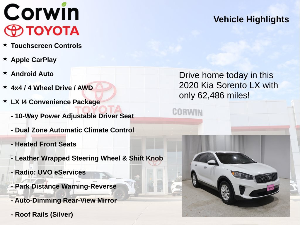 Used 2020 Kia Sorento LX w/ LX I4 Convenience Package AWD/4WD image 6