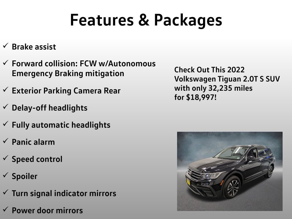 Used 2022 Volkswagen Tiguan S AWD/4WD image 13