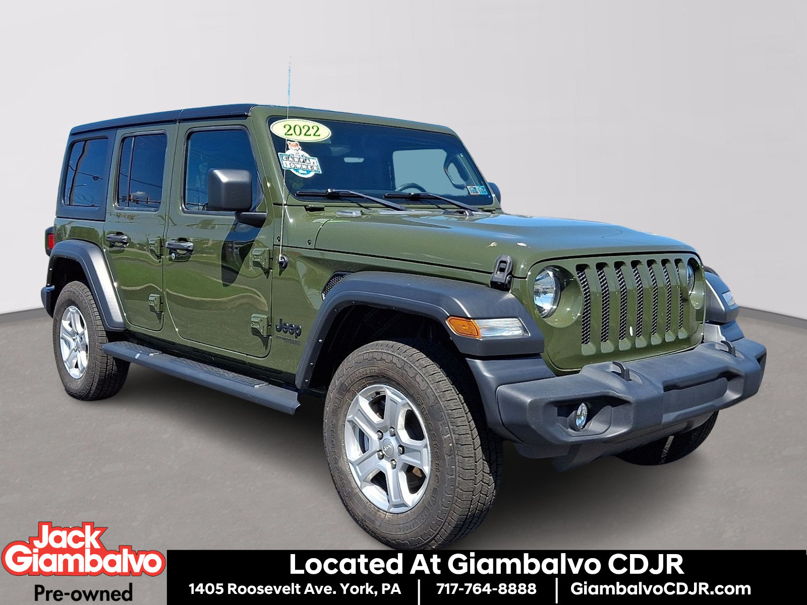 Certified 2022 Jeep Wrangler Unlimited Sport