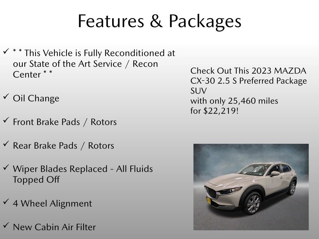 Certified 2023 MAZDA CX-30 AWD 2.5 S w/ Preferred Package image 4