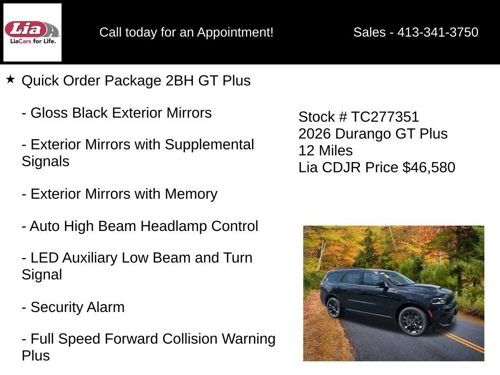 New 2026 Dodge Durango GT AWD/4WD image 17