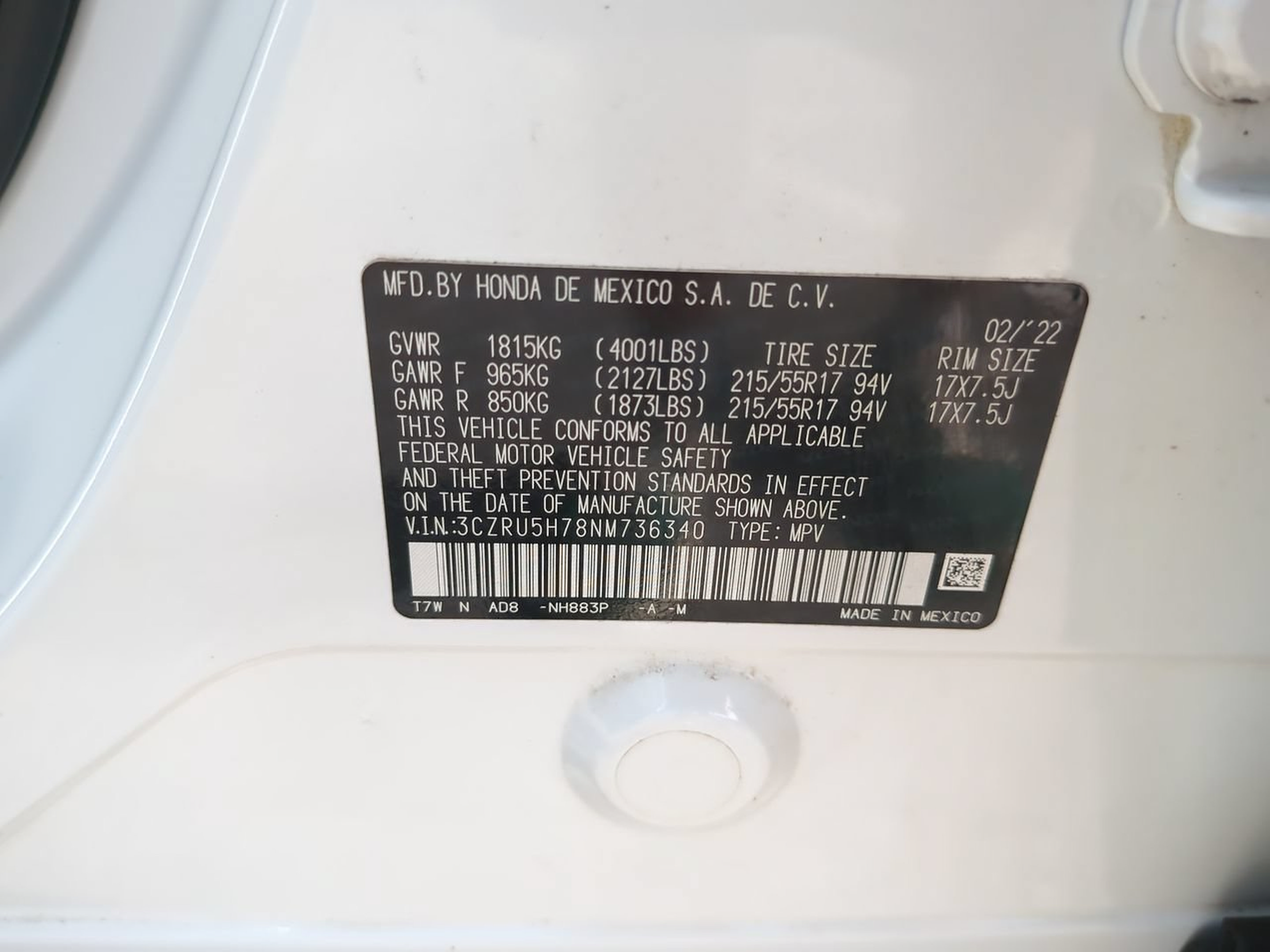 Certified 2022 Honda HR-V EX-L image 22