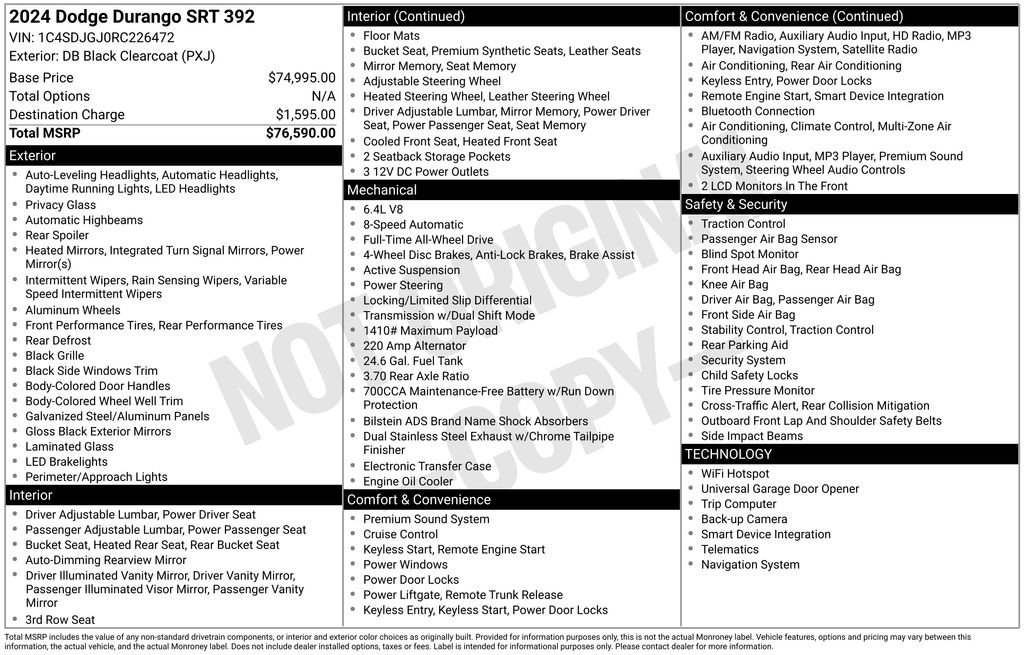 Used 2024 Dodge Durango SRT image 31