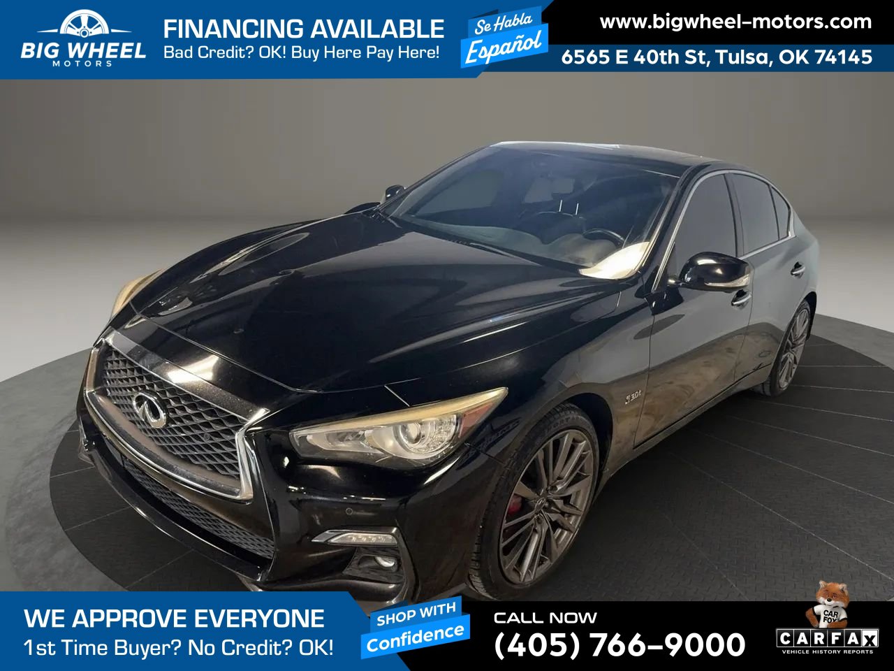 Used 2018 INFINITI Q50 Red Sport 400 w/ Cargo Package (L95)