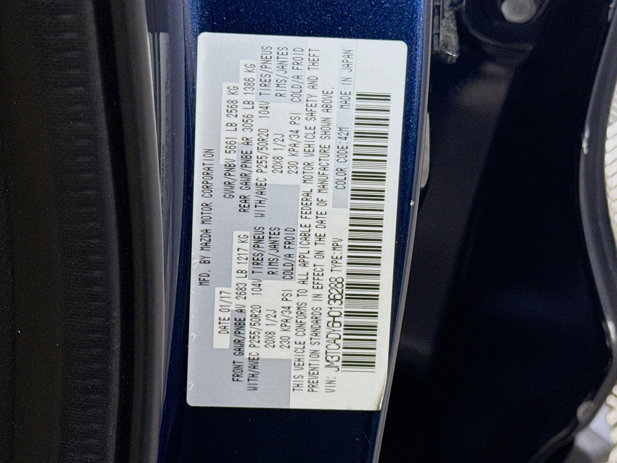 Used 2017 MAZDA CX-9 Grand Touring image 40