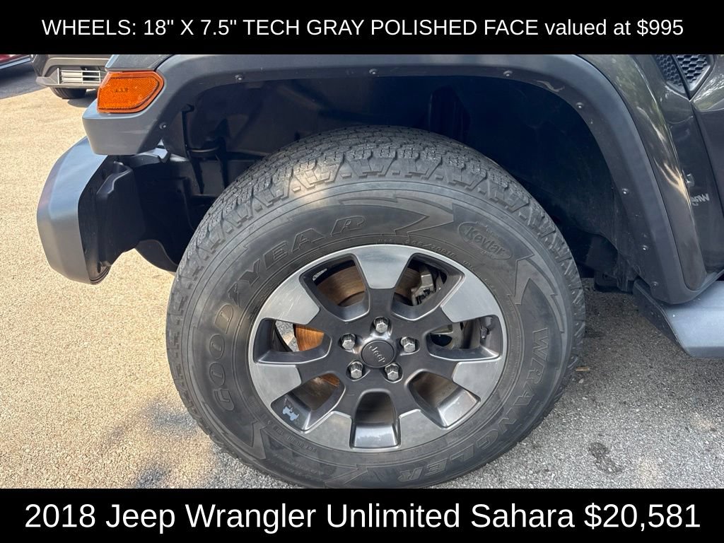 Used 2018 Jeep Wrangler Unlimited Sahara AWD/4WD image 9