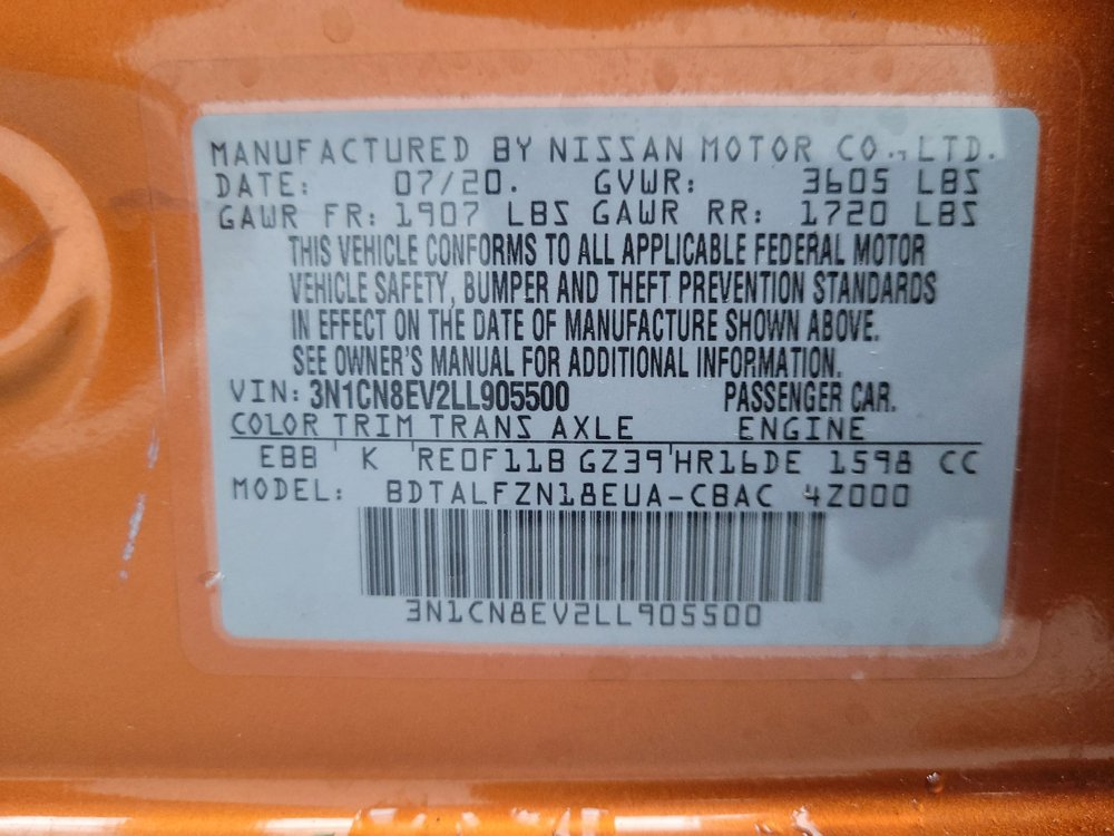 Used 2020 Nissan Versa SV FWD image 33