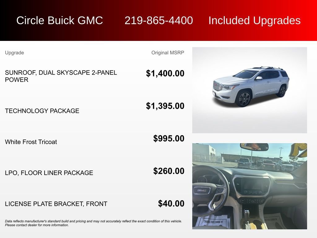 Used 2017 GMC Acadia Denali w/ Technology Package image 3