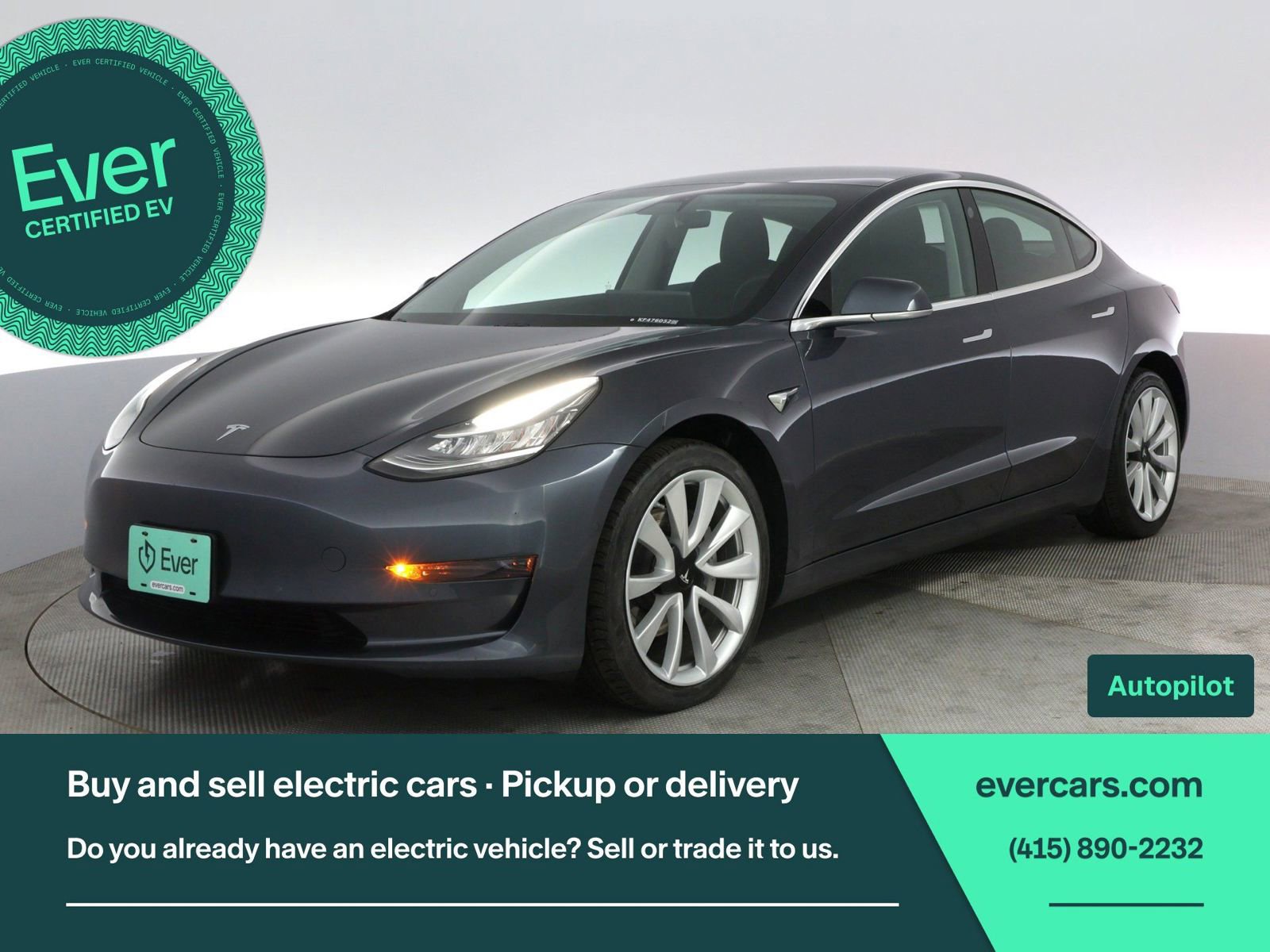 Used 2019 Tesla Model 3 Standard Range Plus image 1