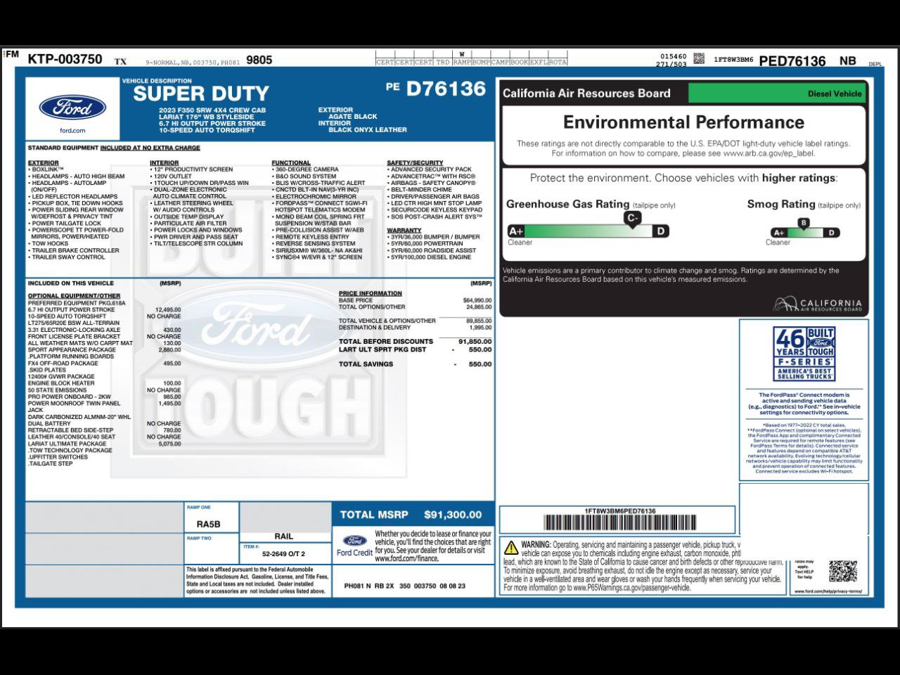 Used 2023 Ford F350 Lariat w/ Lariat Ultimate Package AWD/4WD image 4