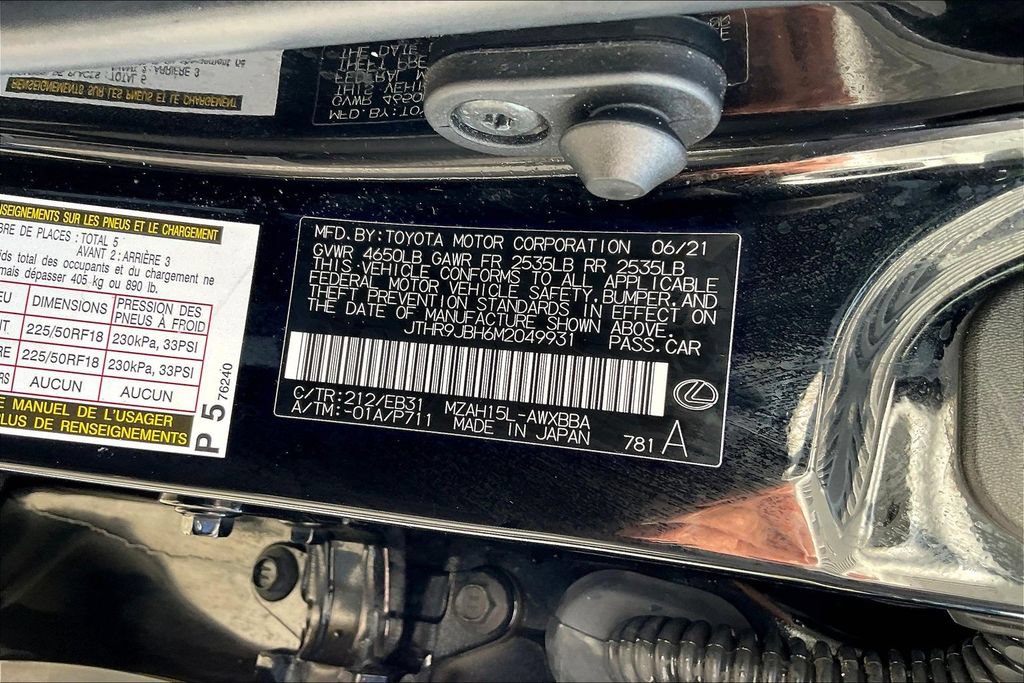 Used 2021 Lexus UX 250h F Sport w/ F Sport Premium Package AWD/4WD image 19