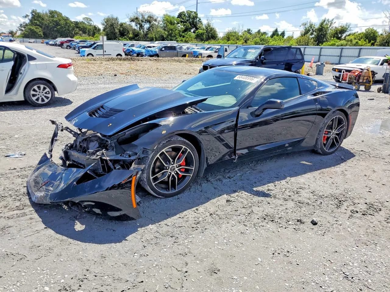 Used 2019 Chevrolet Corvette Stingray Coupe w/ Carbon Flash Badge Package RWD image 1