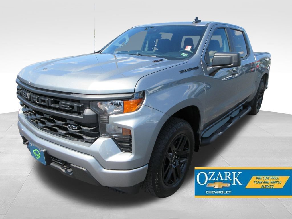 Certified 2026 Chevrolet Silverado 1500 Custom w/ Turbomax Blackout Package AWD/4WD 360° Tour