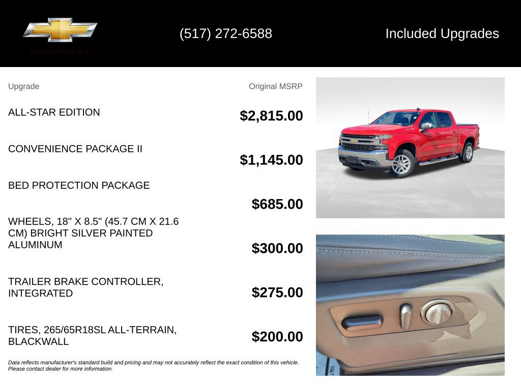 Used 2019 Chevrolet Silverado 1500 LT w/ All-Star Edition AWD/4WD image 5