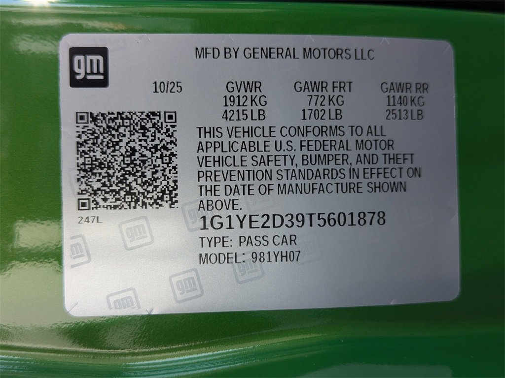 New 2026 Chevrolet Corvette Z06 w/ Battery Protection Package image 47