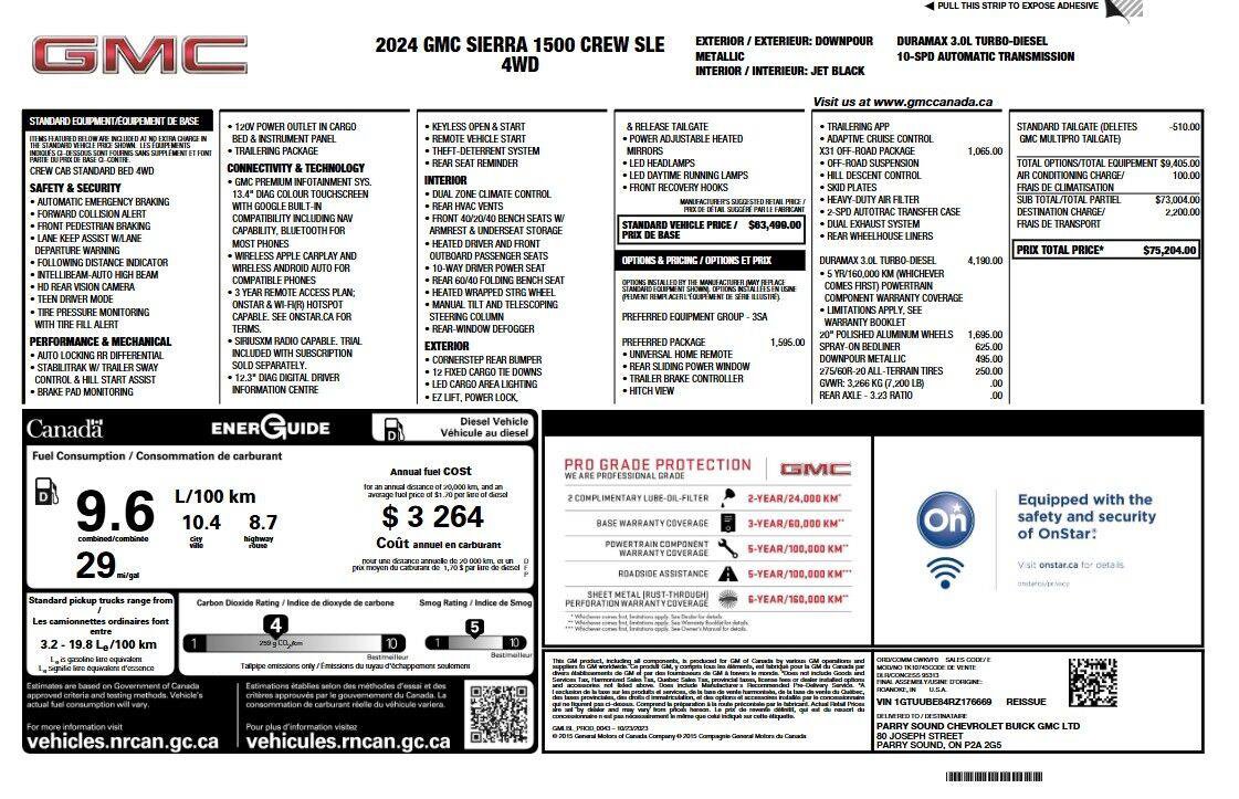 Used 2024 GMC Sierra 1500 SLE w/ Preferred Package AWD/4WD image 6