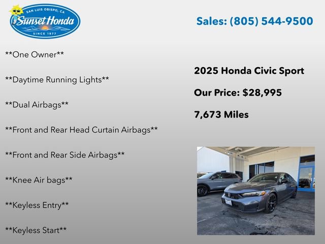 Used 2025 Honda Civic Sport image 7