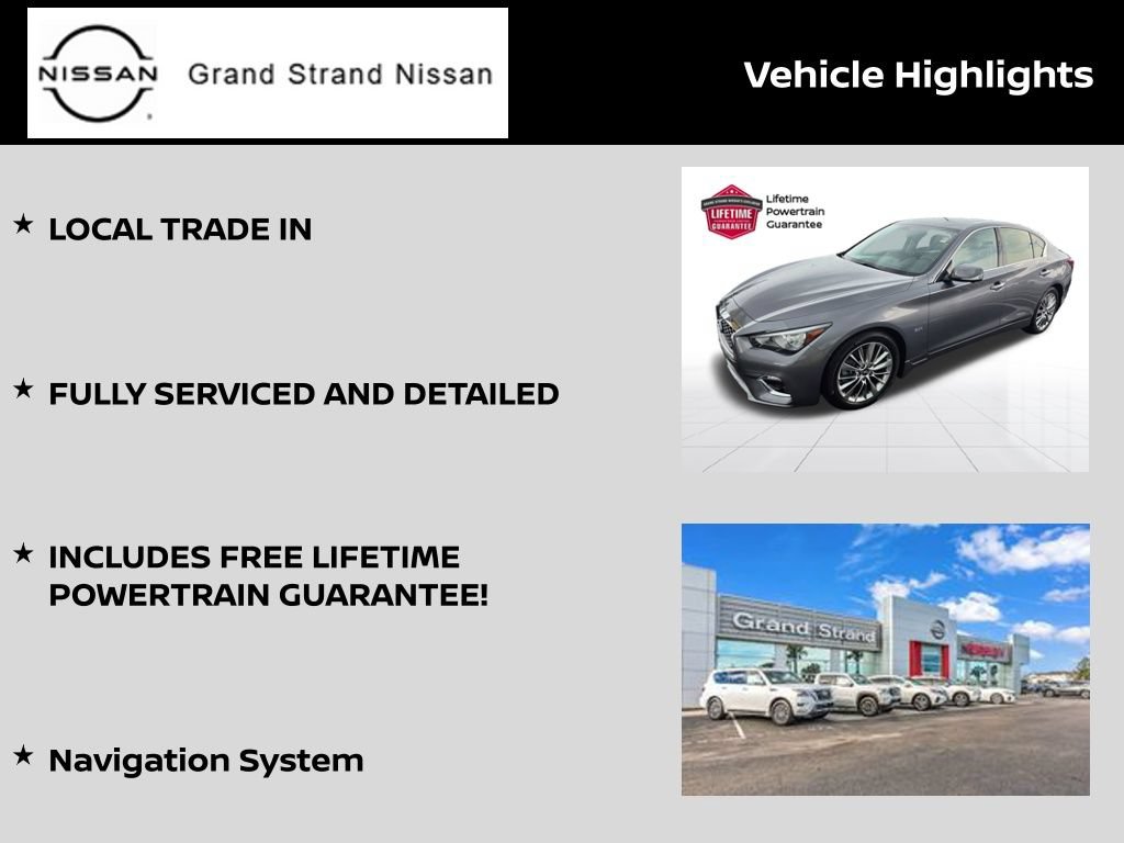 Used 2019 INFINITI Q50 Luxe w/ Essential Package (3.0T Luxe) AWD/4WD image 8