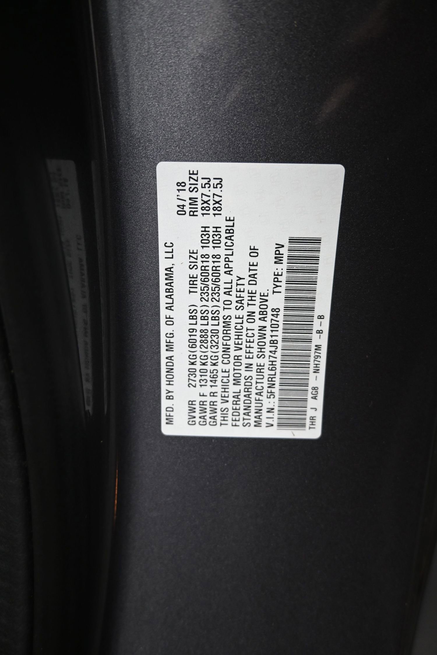 Used 2018 Honda Odyssey EX-L image 15