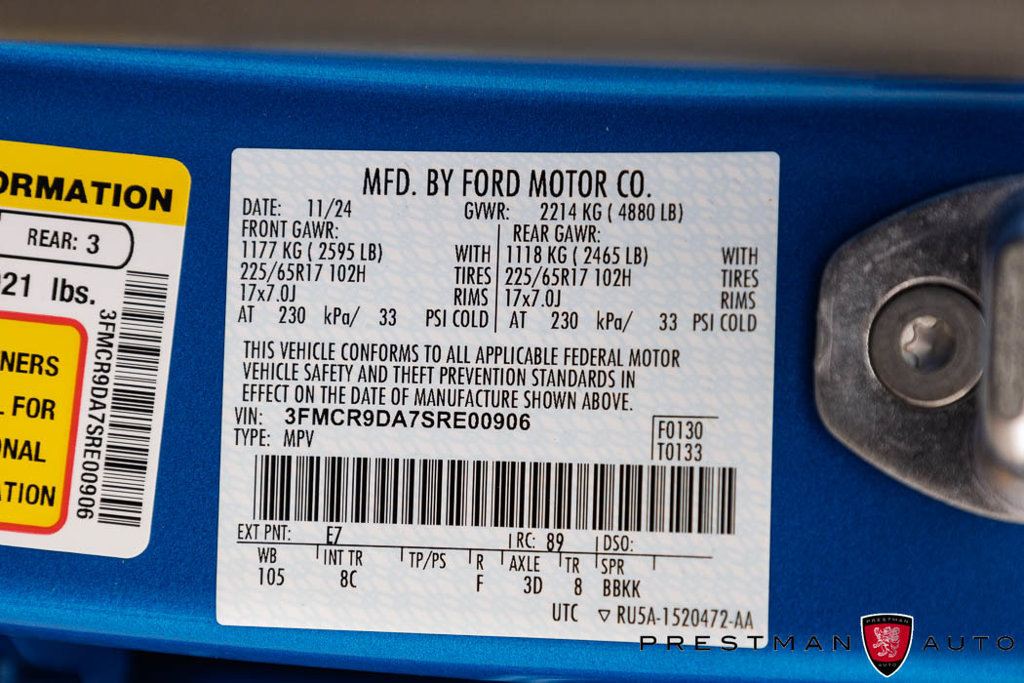 Used 2025 Ford Bronco Sport Badlands w/ Badlands Tech Package AWD/4WD image 47