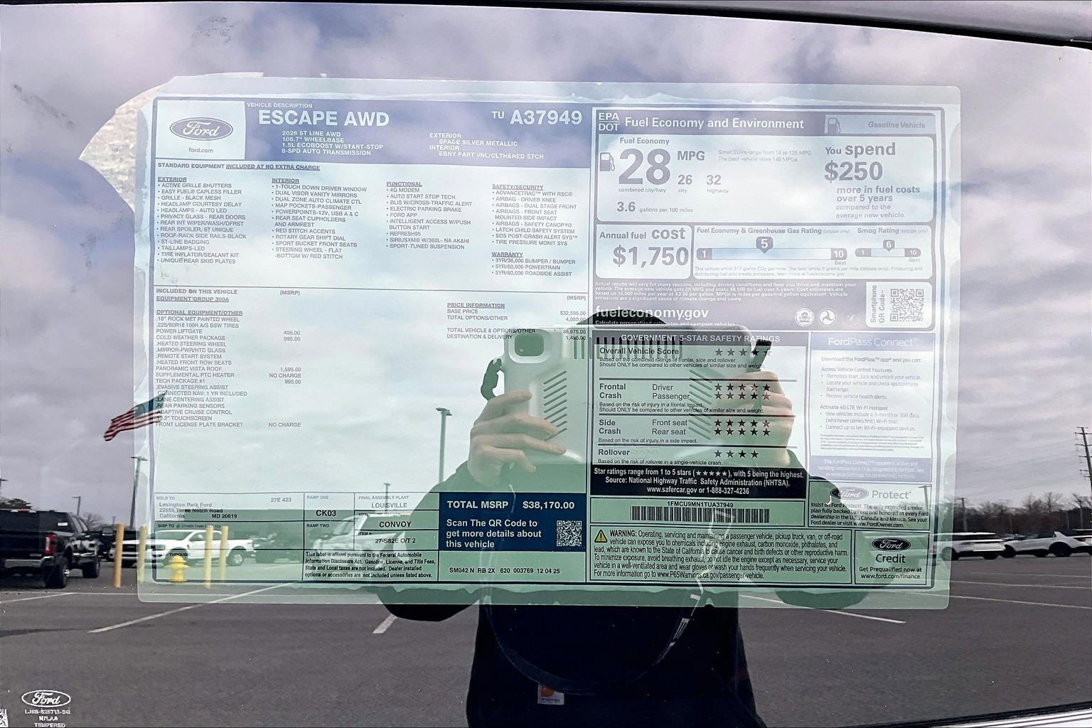 New 2026 Ford Escape ST-Line w/ Tech Pack #1 AWD/4WD image 14