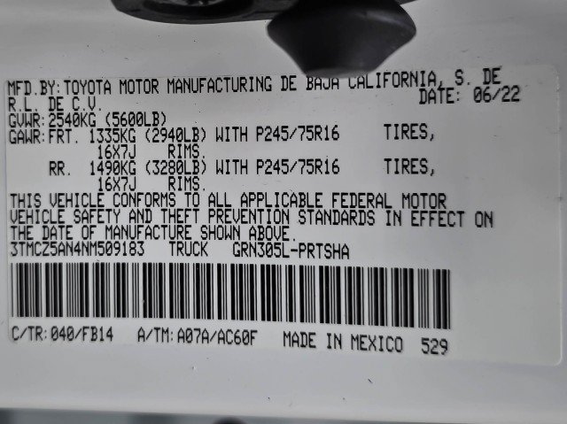 Used 2022 Toyota Tacoma SR AWD/4WD image 39