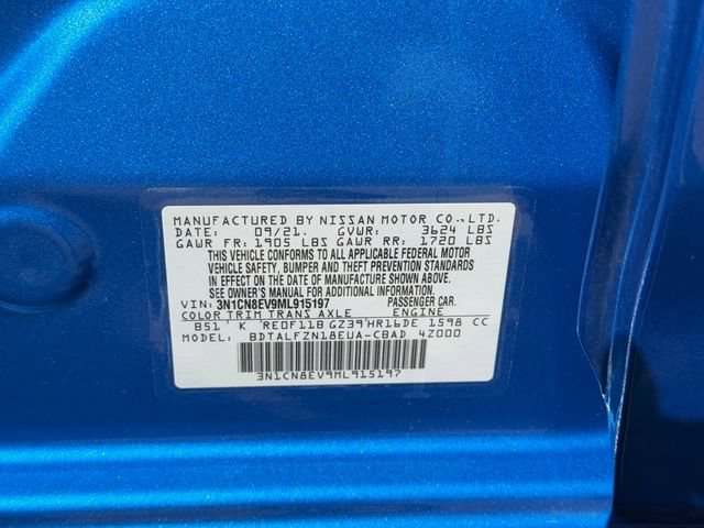 Certified 2021 Nissan Versa SV FWD image 28