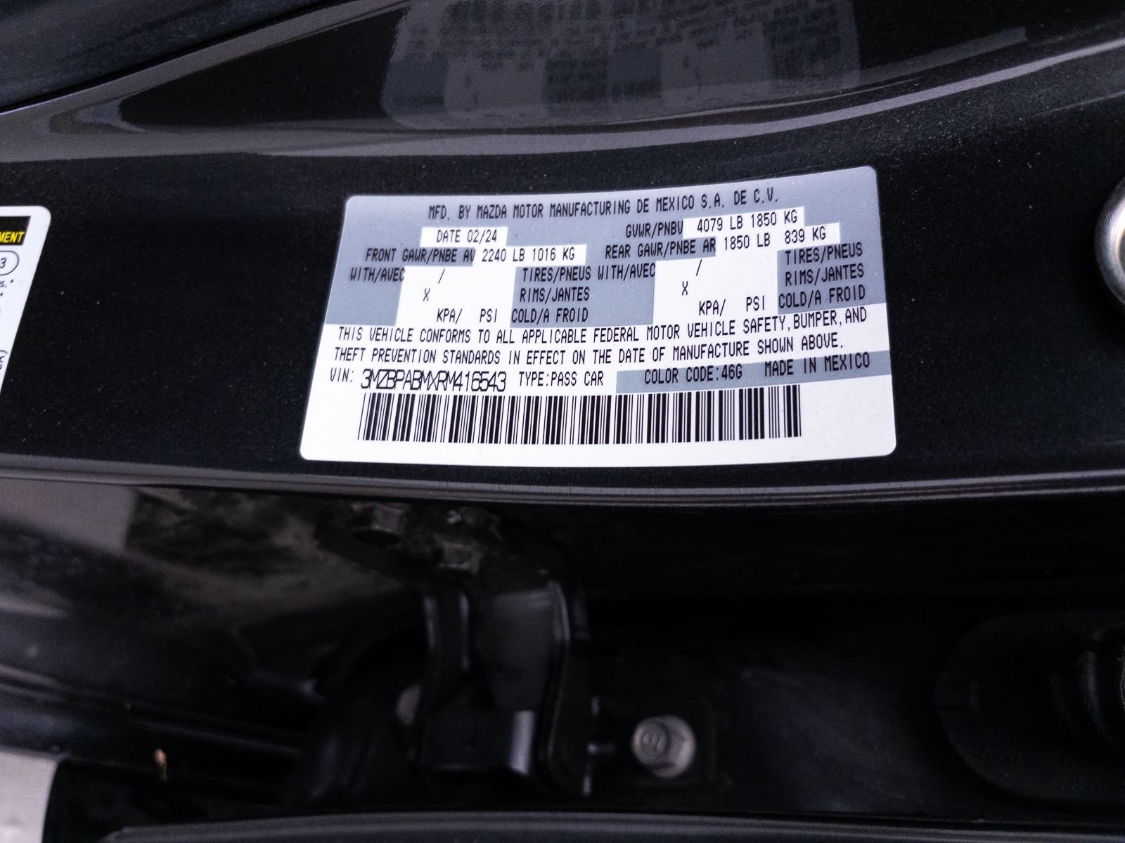 Certified 2024 MAZDA MAZDA3 s FWD image 34