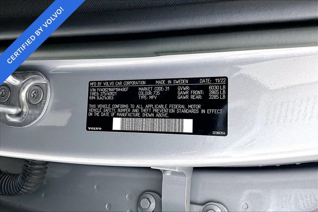 Used 2023 Volvo XC90 B6 Plus w/ Protection Package Premier AWD/4WD image 40