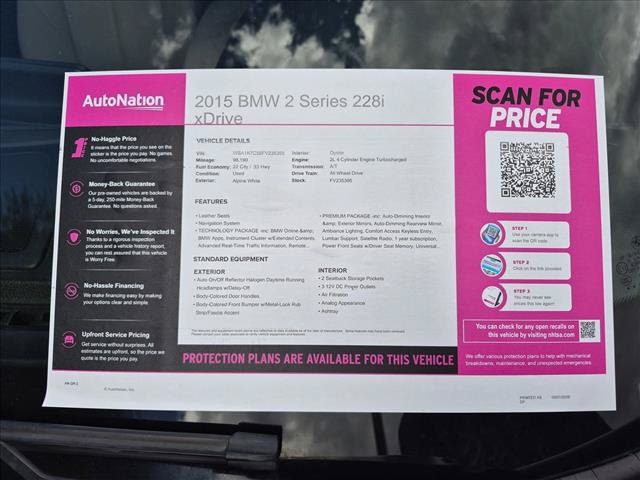 Used 2015 BMW 228i xDrive Convertible AWD/4WD image 23