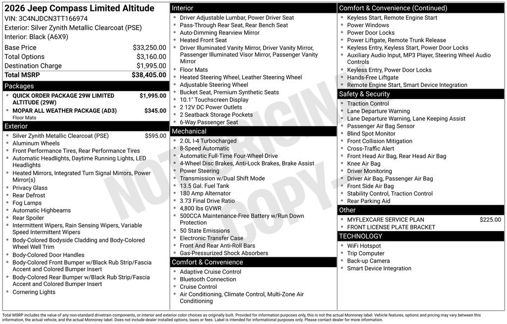 New 2026 Jeep Compass Limited AWD/4WD image 27