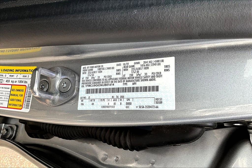 Used 2022 Ford Escape SE w/ Convenience Package image 21