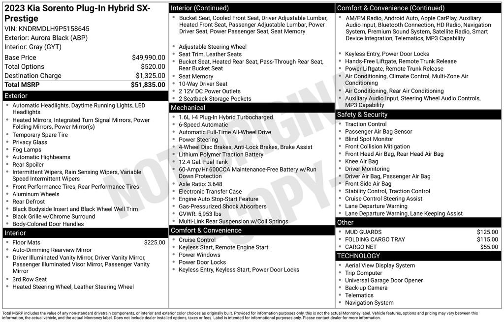 Certified 2023 Kia Sorento SX Prestige image 46