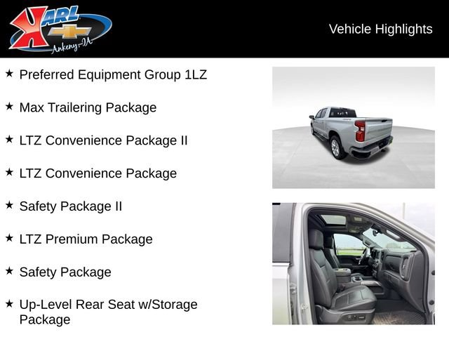 Used 2019 Chevrolet Silverado 1500 LTZ w/ LTZ Premium Package AWD/4WD image 2