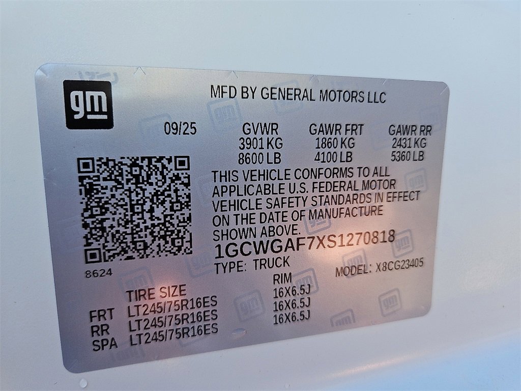 New 2025 Chevrolet Express 2500 w/ Driver Convenience Package image 16