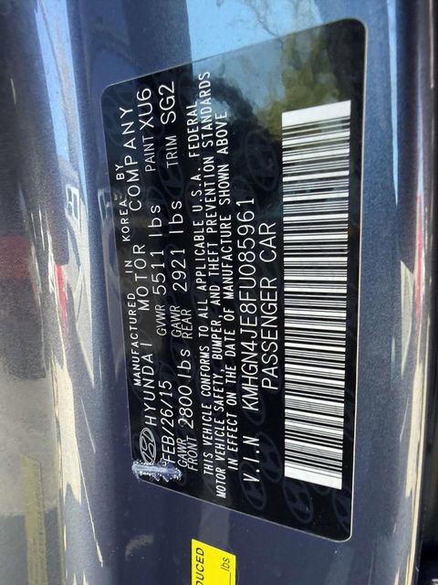 Used 2015 Hyundai Genesis 3.8 AWD/4WD image 15